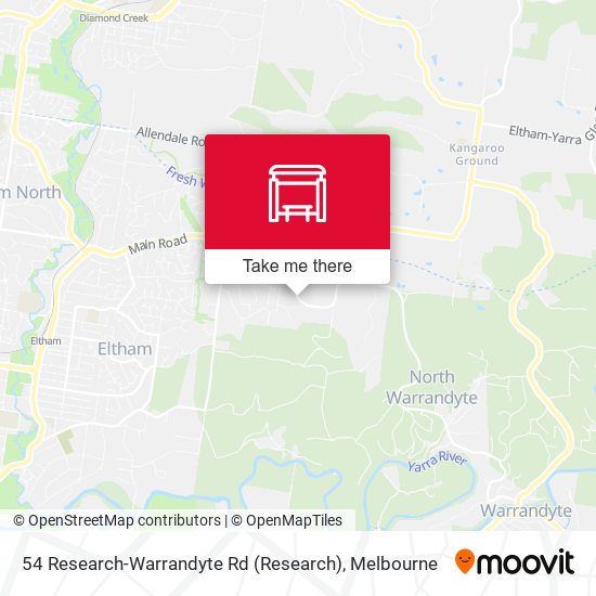 54 Research-Warrandyte Rd map