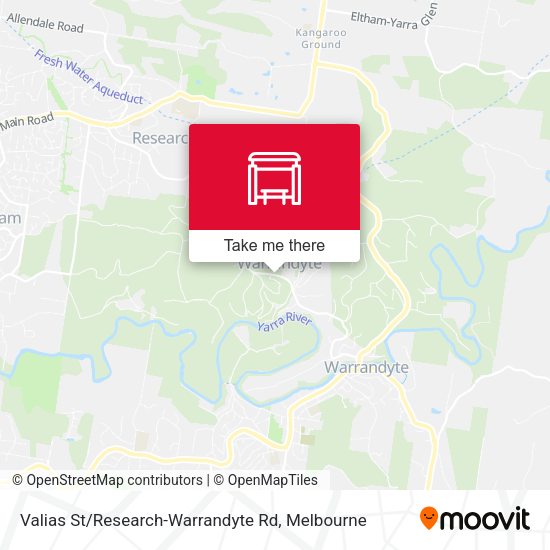 Valias St / Research-Warrandyte Rd map