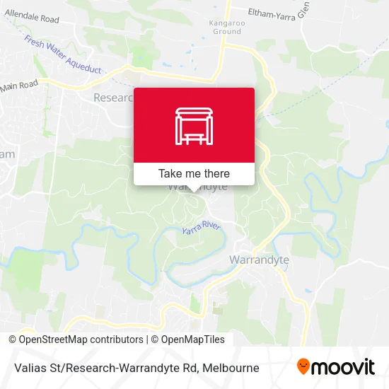Valias St / Research-Warrandyte Rd map