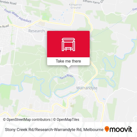 Stony Creek Rd / Research-Warrandyte Rd map