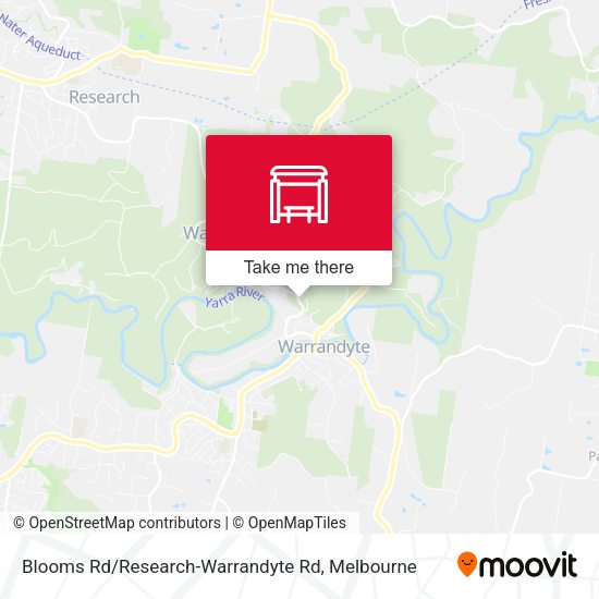 Blooms Rd / Research-Warrandyte Rd map
