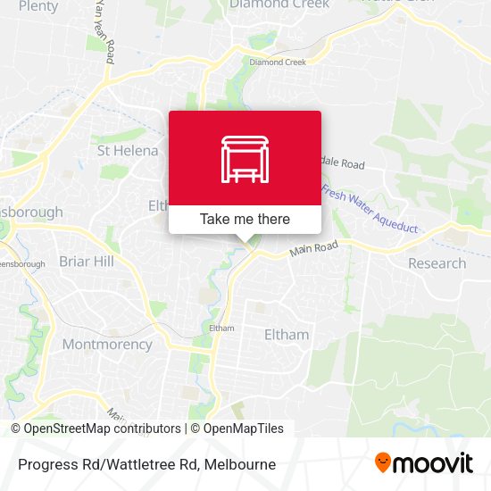 Progress Rd/Wattletree Rd map