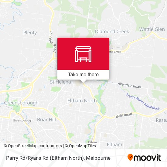 Mapa Parry Rd / Ryans Rd (Eltham North)