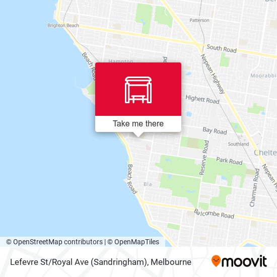 Lefevre St / Royal Ave (Sandringham) map