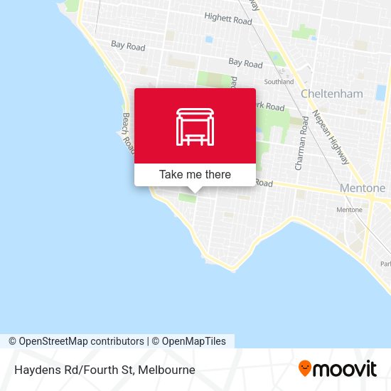Haydens Rd/Fourth St map
