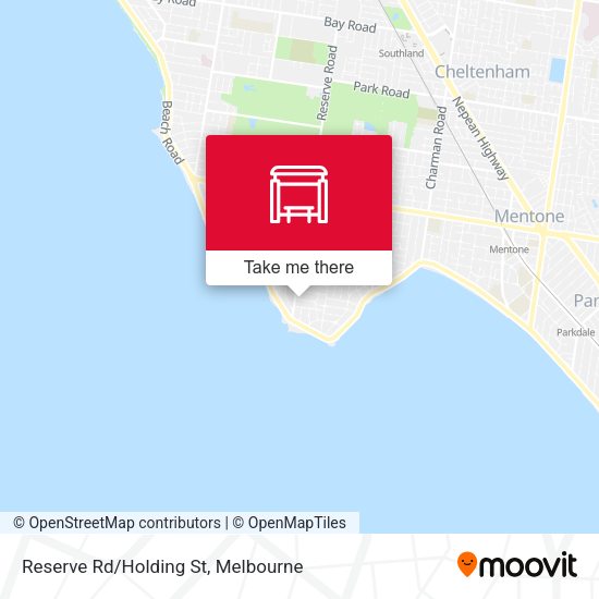 Reserve Rd/Holding St map