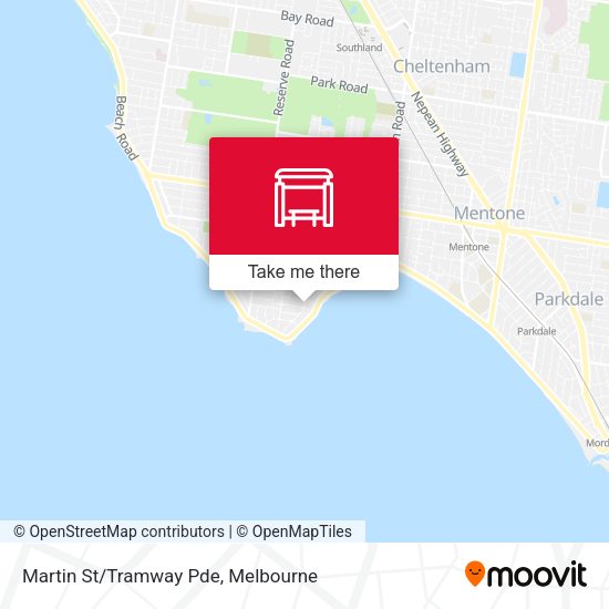 Martin St/Tramway Pde map