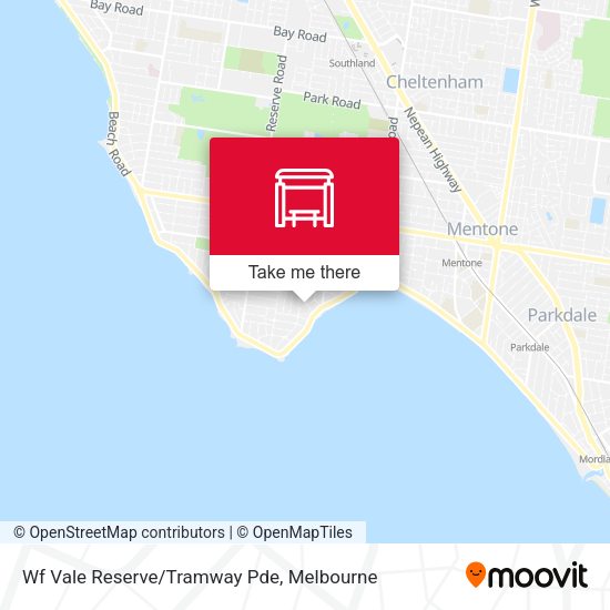 Wf Vale Reserve/Tramway Pde map