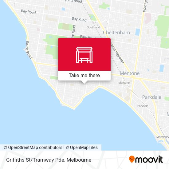 Griffiths St/Tramway Pde map