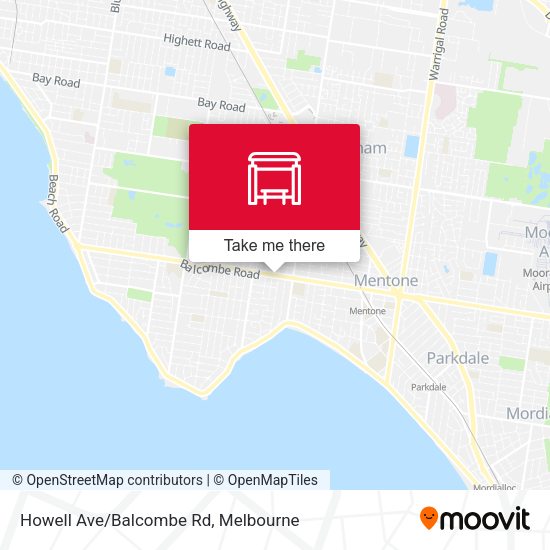 Howell Ave/Balcombe Rd map