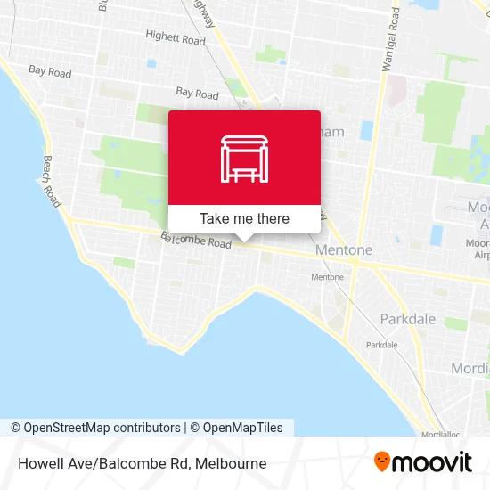 Mapa Howell Ave/Balcombe Rd