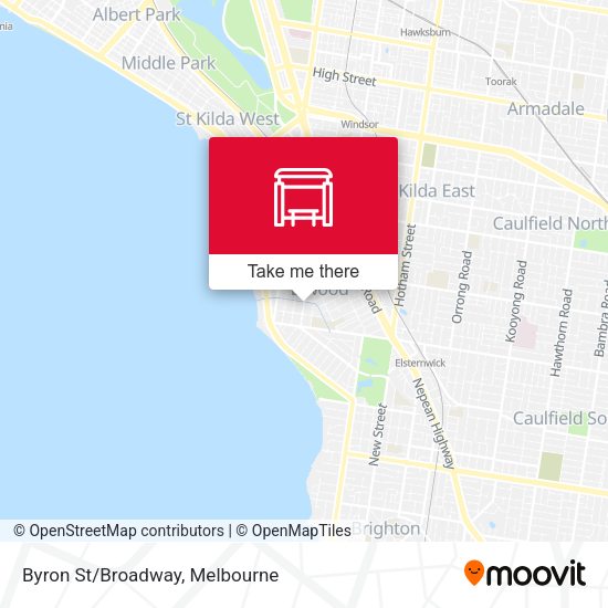 Byron St/Broadway map