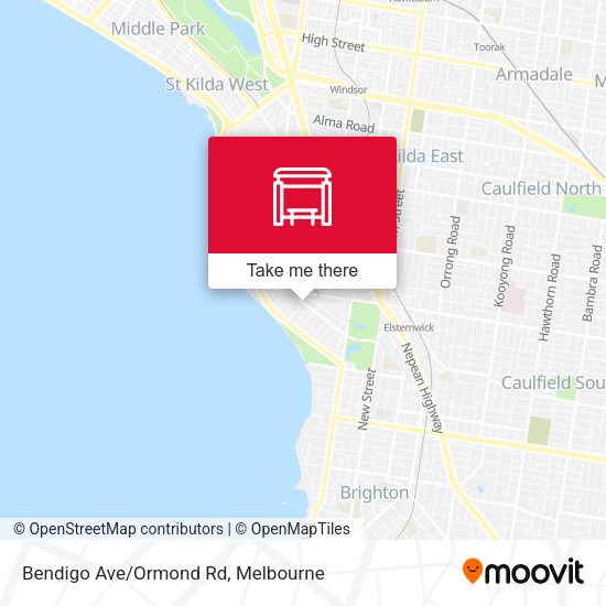 Bendigo Ave/Ormond Rd map