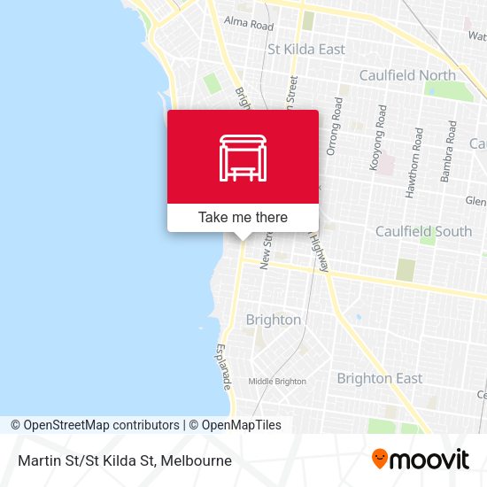 Martin St/St Kilda St map