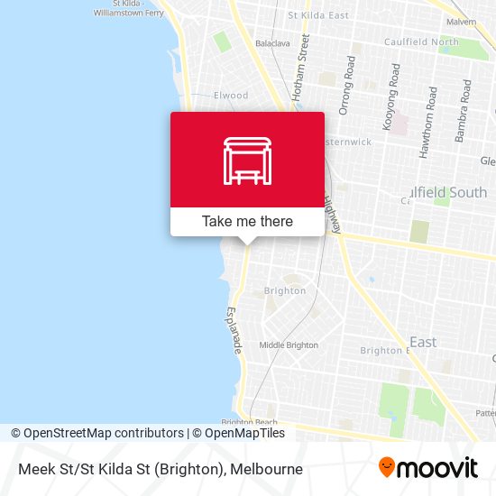 Meek St/St Kilda St (Brighton) map