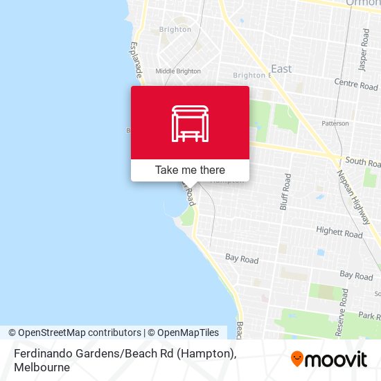 Ferdinando Gardens / Beach Rd (Hampton) map