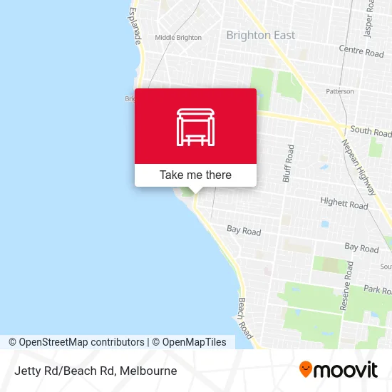 Mapa Jetty Rd/Beach Rd