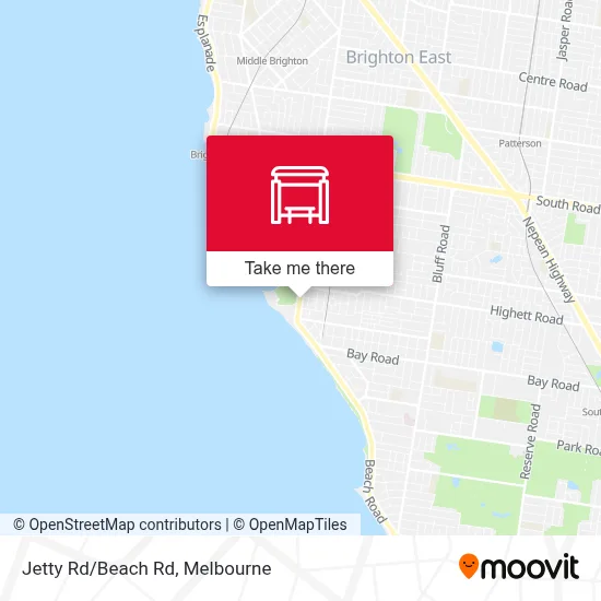 Mapa Jetty Rd/Beach Rd