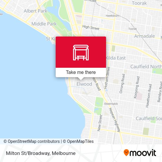 Milton St/Broadway map