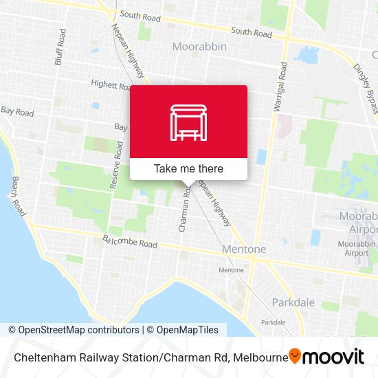 Cheltenham Railway Station / Charman Rd map