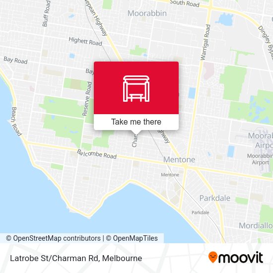 Latrobe St/Charman Rd map