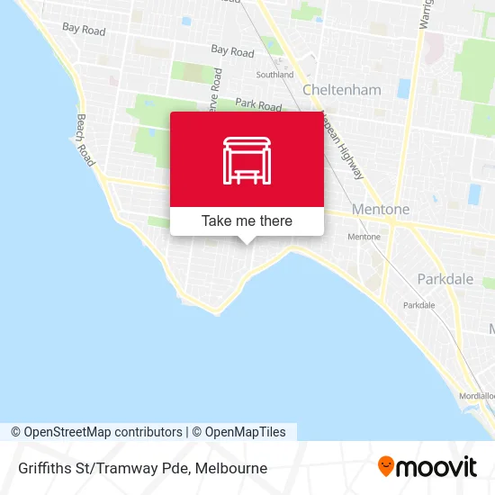 Mapa Griffiths St/Tramway Pde