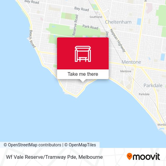 Wf Vale Reserve/Tramway Pde map