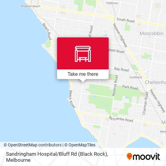 Sandringham Hospital / Bluff Rd (Black Rock) map