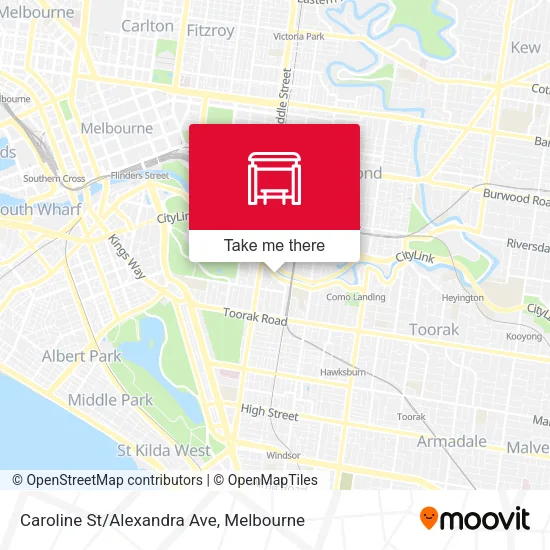 Caroline St/Alexandra Ave map