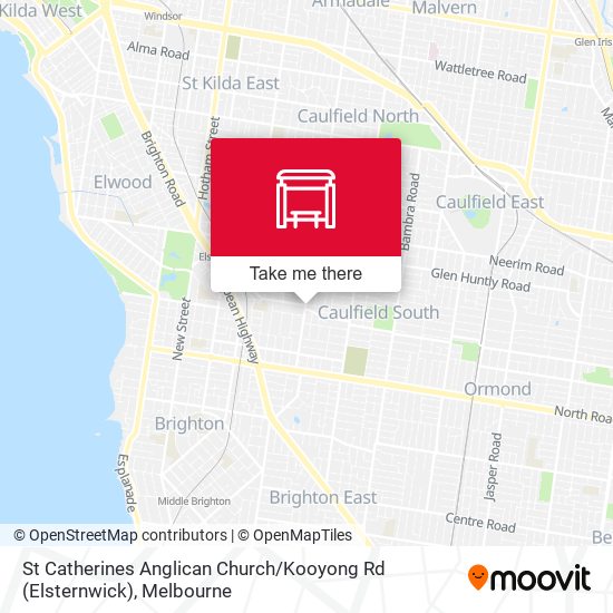 St Catherines Anglican Church / Kooyong Rd (Elsternwick) map