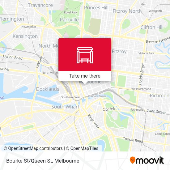 Bourke St/Queen St map