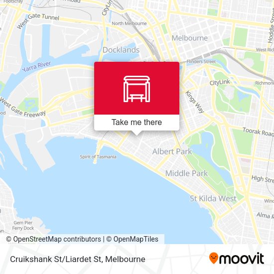 Cruikshank St/Liardet St map