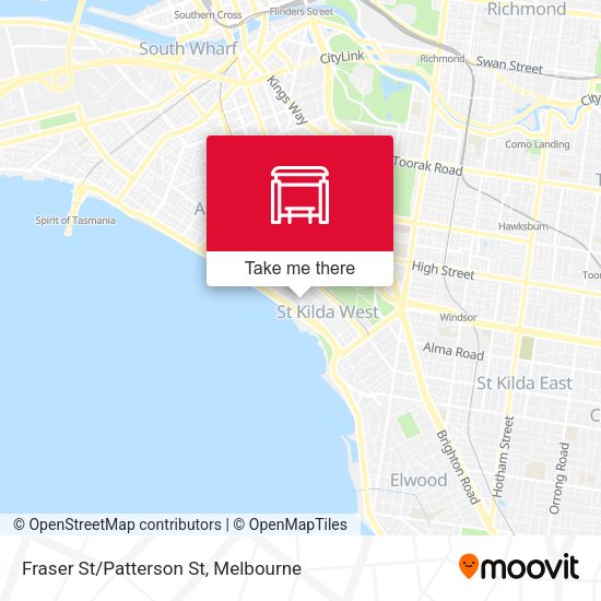 Fraser St/Patterson St map