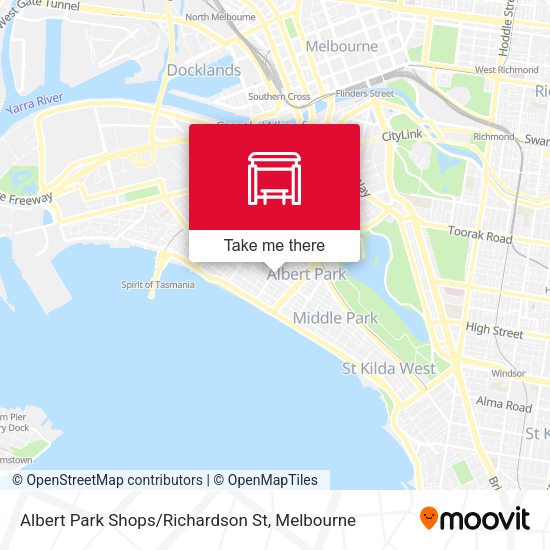 Albert Park Shops / Richardson St map
