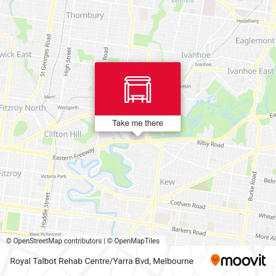 Royal Talbot Rehab Centre / Yarra Bvd map