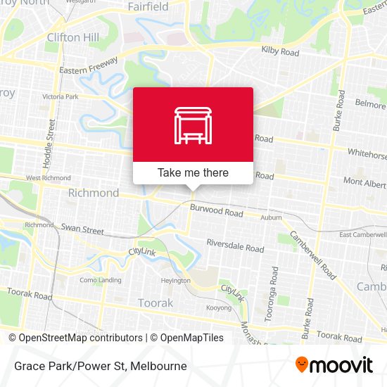 Grace Park/Power St map