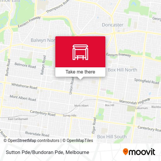 Sutton Pde/Bundoran Pde map