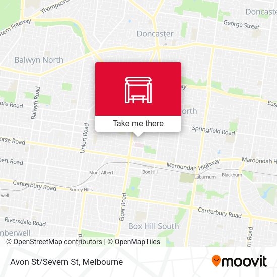 Avon St/Severn St map