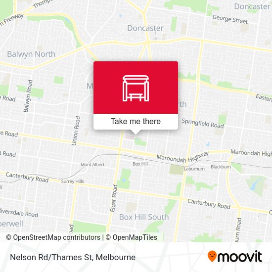Nelson Rd/Thames St map