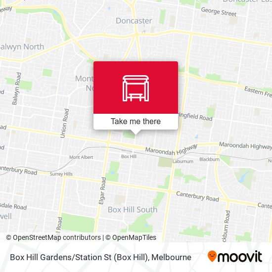 Box Hill Gardens / Station St map