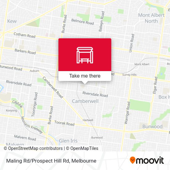 Maling Rd/Prospect Hill Rd map