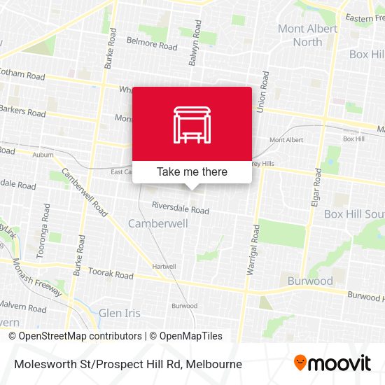 Molesworth St/Prospect Hill Rd map