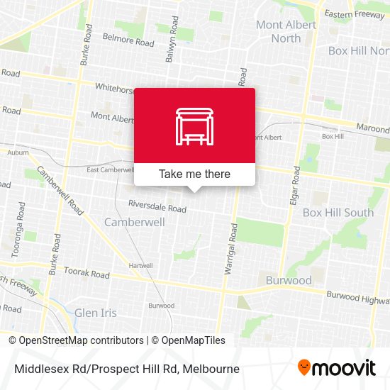 Middlesex Rd/Prospect Hill Rd map