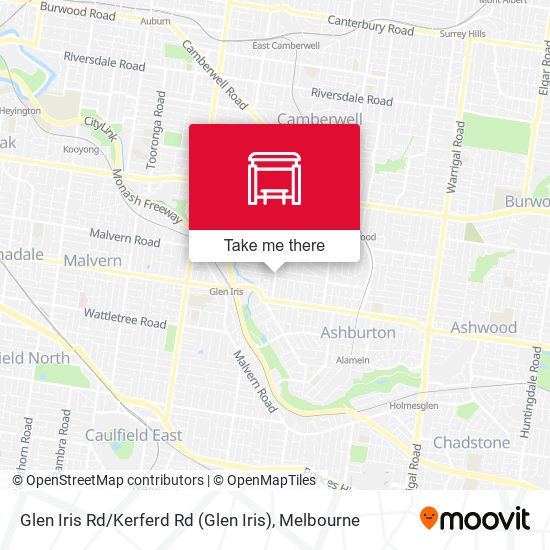 Glen Iris Rd / Kerferd Rd map