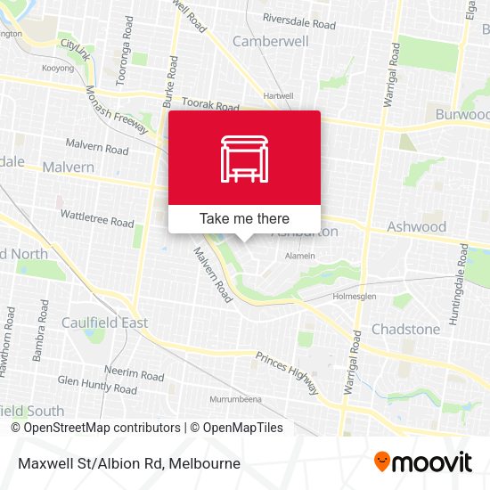 Maxwell St/Albion Rd map