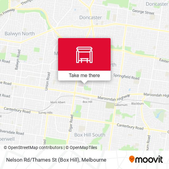 Nelson Rd/Thames St (Box Hill) map