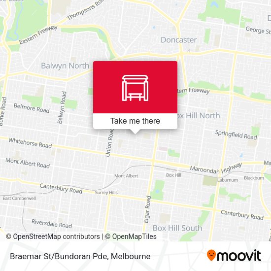 Braemar St/Bundoran Pde map