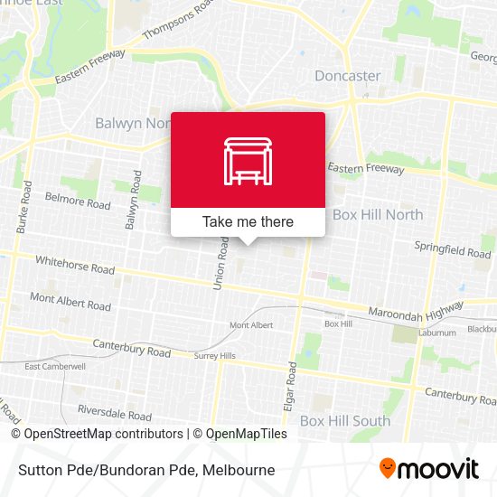 Sutton Pde/Bundoran Pde map