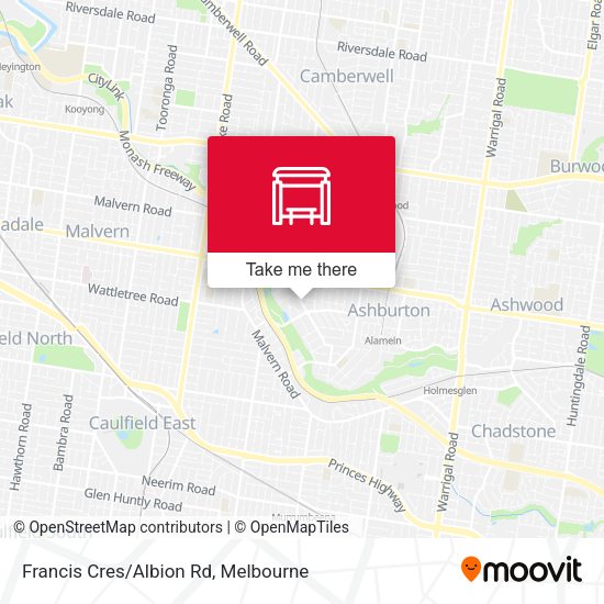 Francis Cres/Albion Rd map