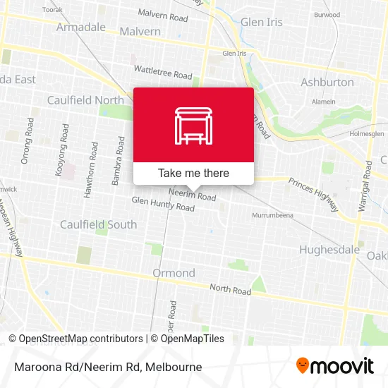 Maroona Rd/Neerim Rd map